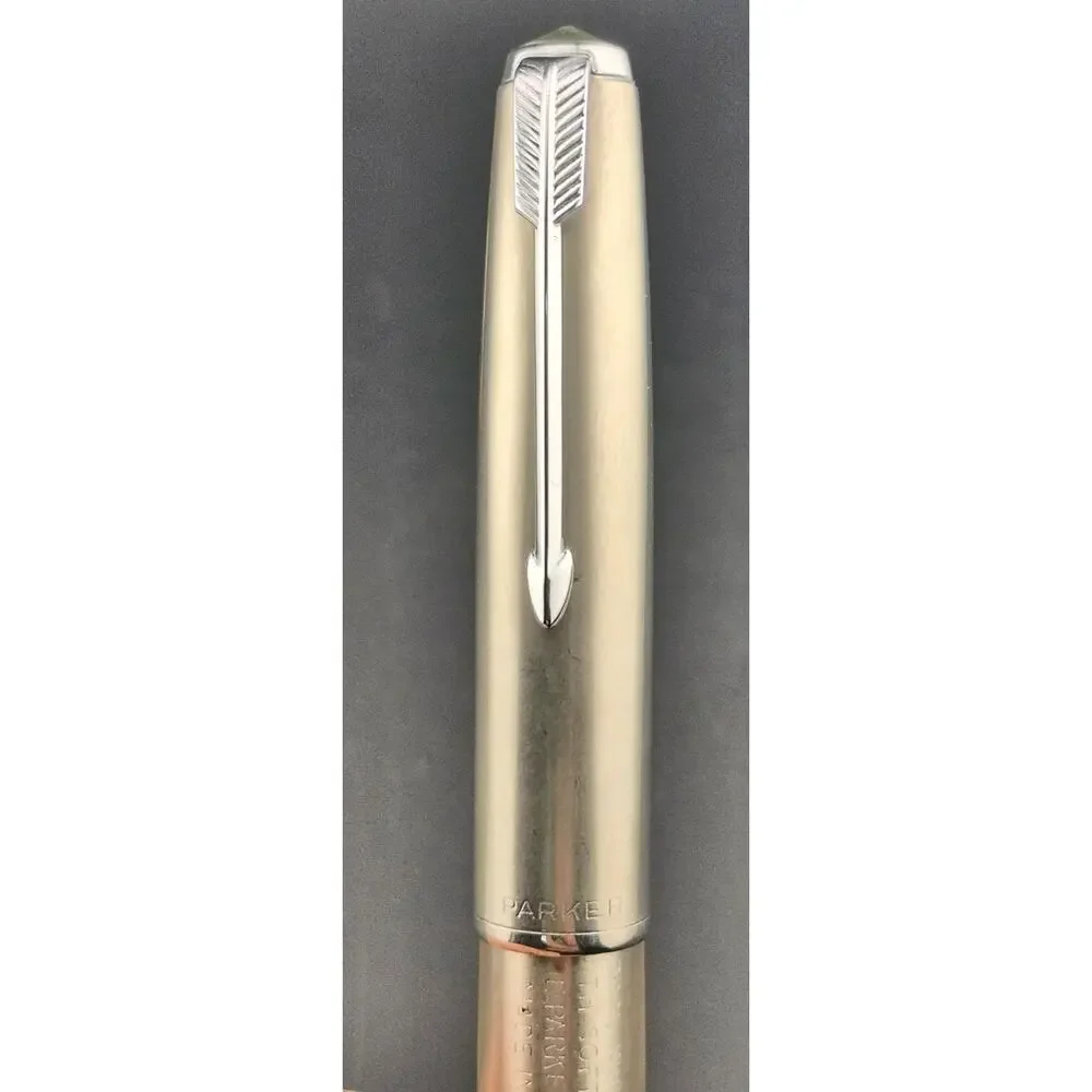 Vintage Parker 51 Clear Demonstrator Fountain Pen 14K Gold Nib - Serviced